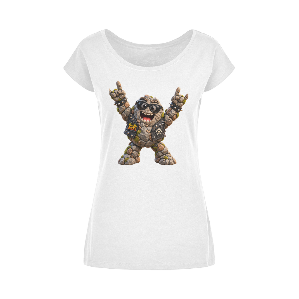 Falling Rocks COllection Wide Neck Womens T-Shirt XS-5XL