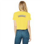 Trash Can Row – Classic Women's Cropped Raw Edge T-Shirt
