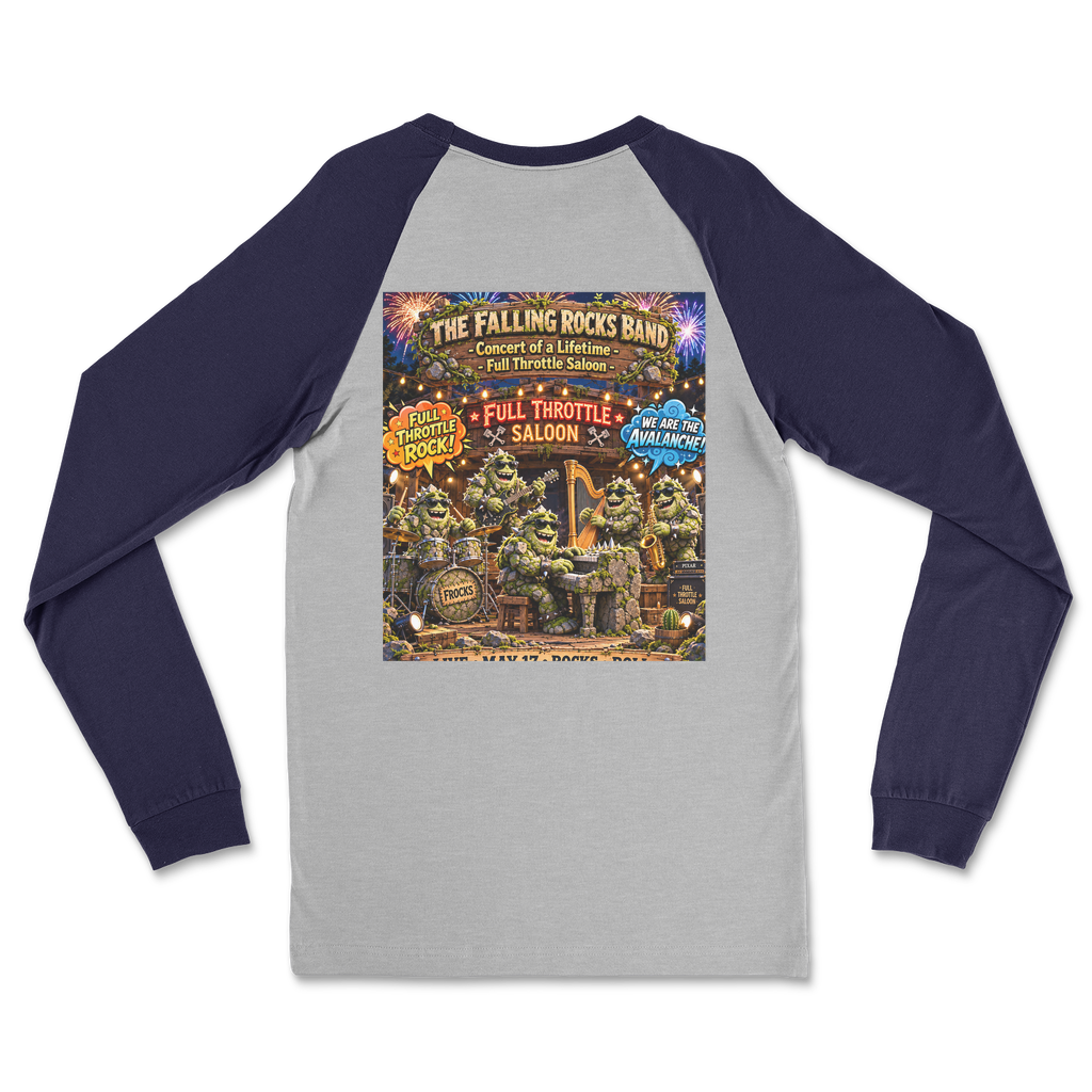 Falling Rocks COllection Classic Raglan Long Sleeve Shirt