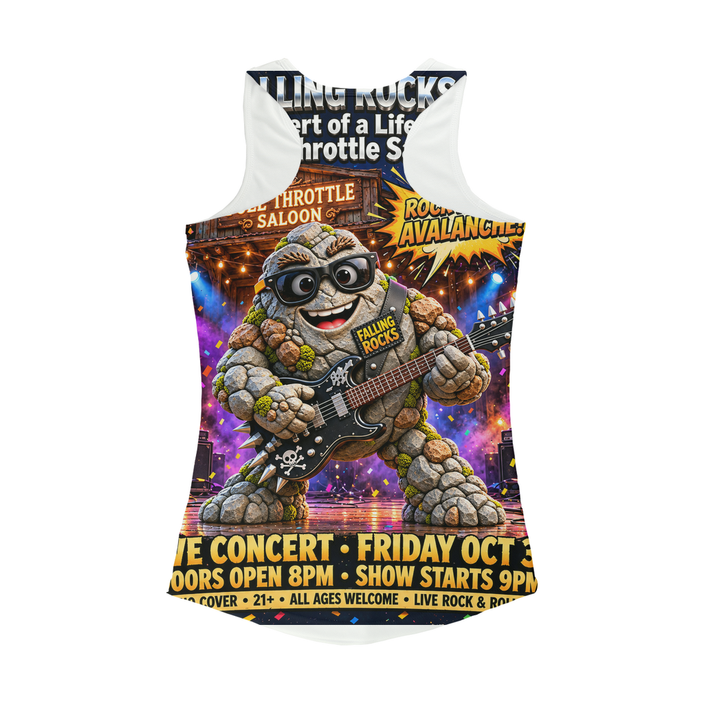 Falling Rocks COllection Women Performance Tank Top