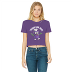 TRASH CAN MAN Classic Women's Cropped Raw Edge T-Shirt