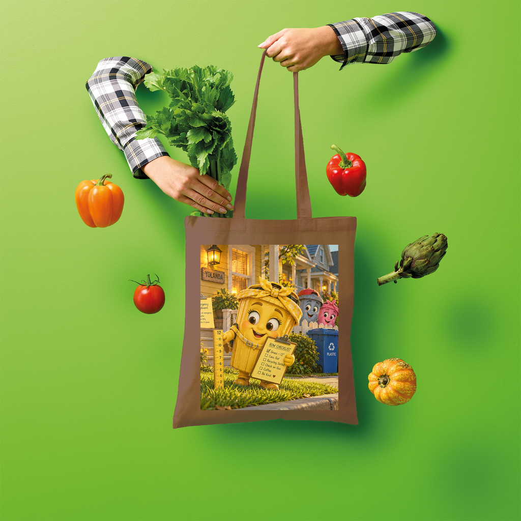 Trash Can Row Shopper Tote Bag