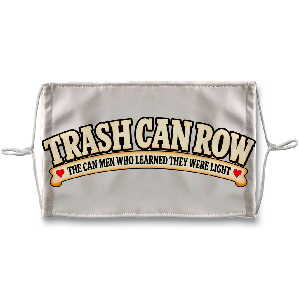 Trash Can Row Sublimation Face Mask + 10 Replacement Filters