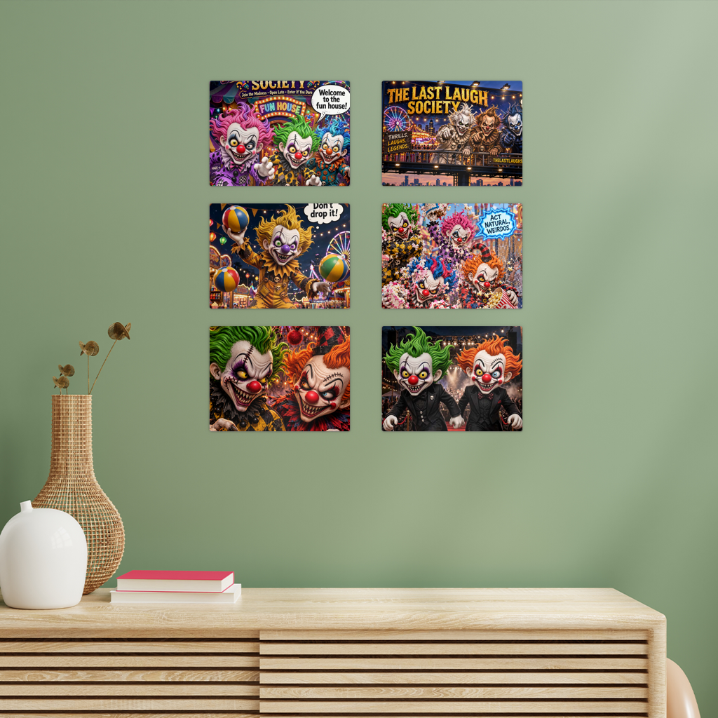The Last Laugh Society Rectangle Wall Tiles Set of 6