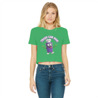 TRASH CAN MAN Classic Women's Cropped Raw Edge T-Shirt
