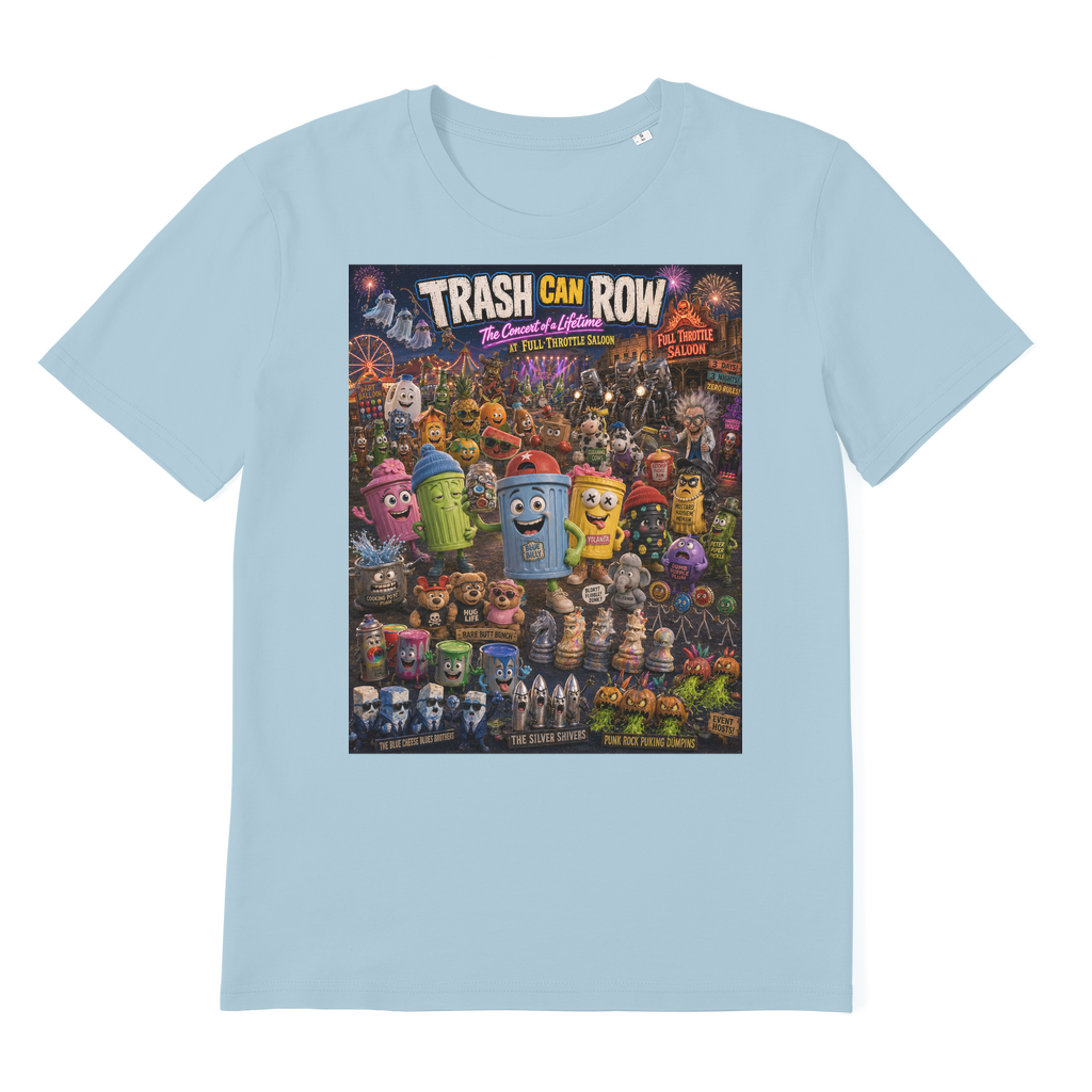 Trash Can Row CONCERT FOR A LIFETIME Premium Organic Adult T-Shirt