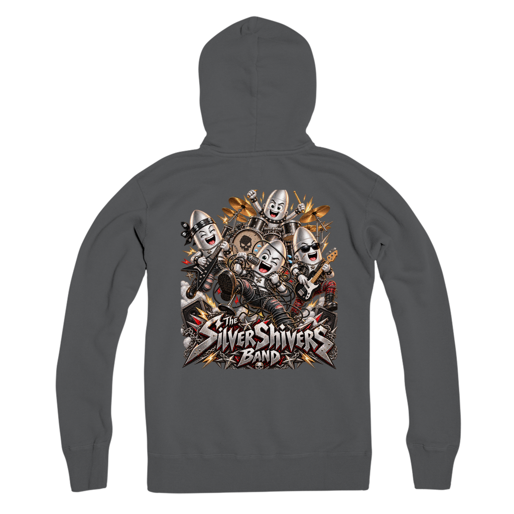 The Silver Shivers Band Premium Adult Zip Hoodie