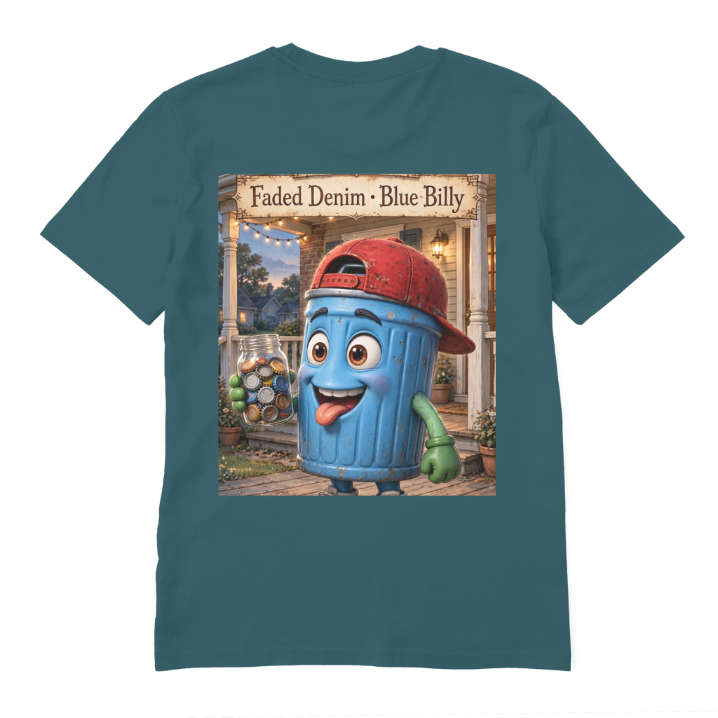 Trash Can Row Premium Organic Adult T-Shirt