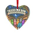 Trash Can Row – Glass Hanging Ornament