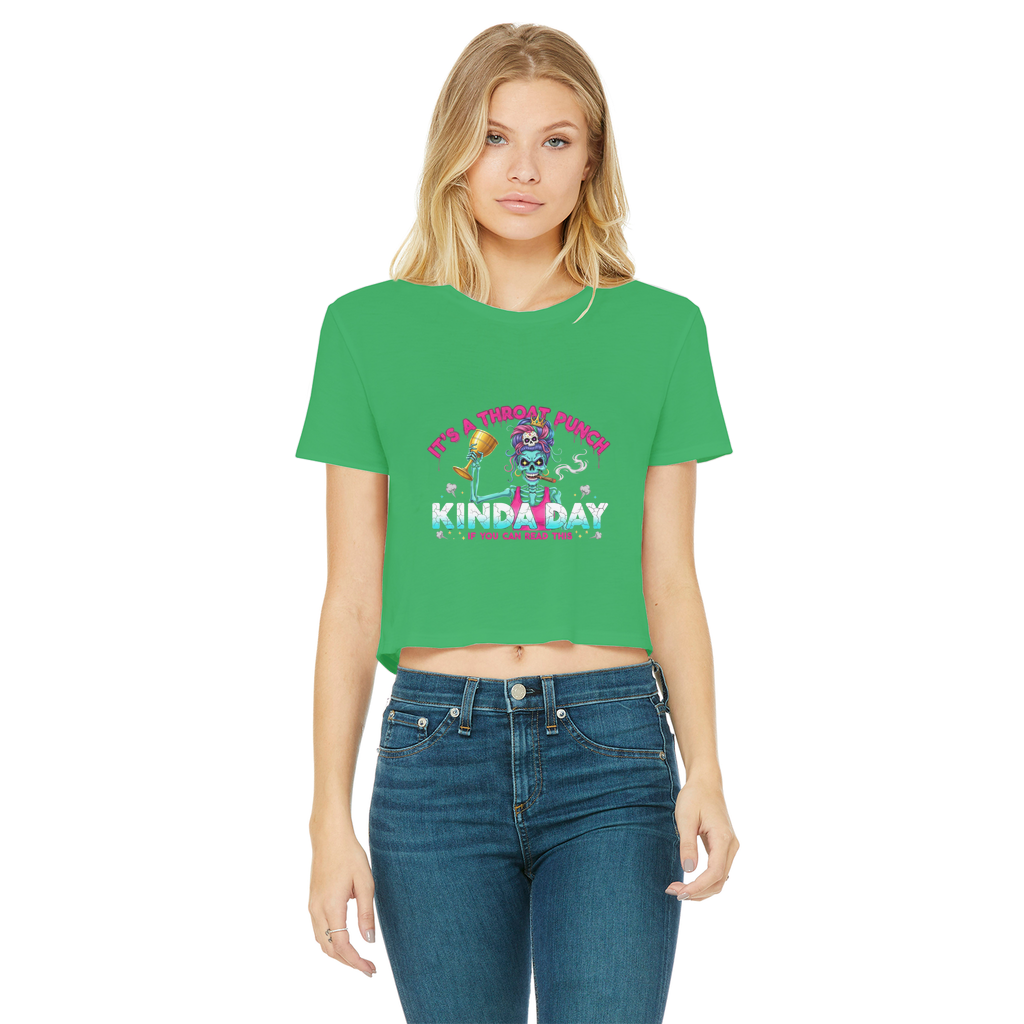 AOP Classic Women's Cropped Raw Edge T-Shirt