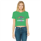 AOP Classic Women's Cropped Raw Edge T-Shirt
