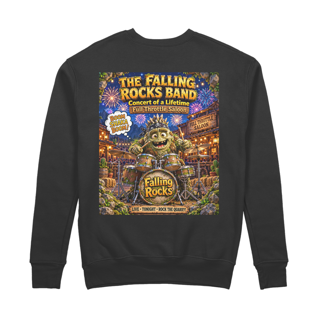 Falling Rocks COllection 100% Organic Cotton Sweatshirt