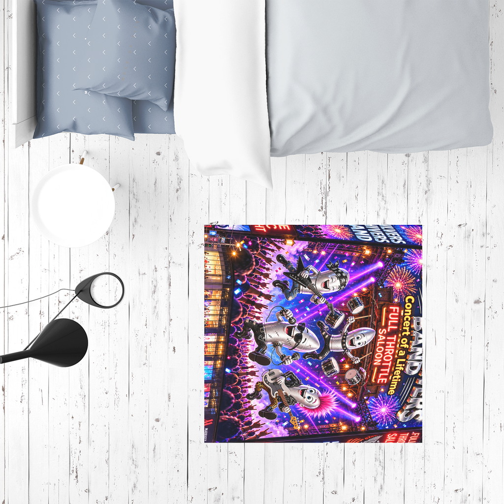 The Silver Shivers Band Sublimation Mat / Carpet / Rug / Play Mat / Pet Feeding Mat