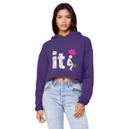 SARCASM 105 Cropped Raw Edge Boyfriend Hoodie