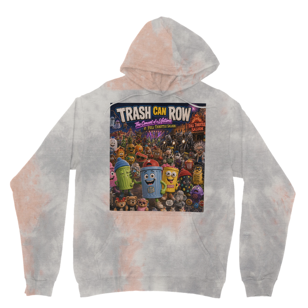 Trash Can Row CONCERT FOR A LIFETIME Tie Dye Hoodie