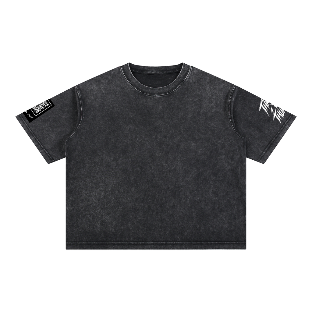 Mineral Wash Boxy Cotton T-Shirt - The last Laugh Society