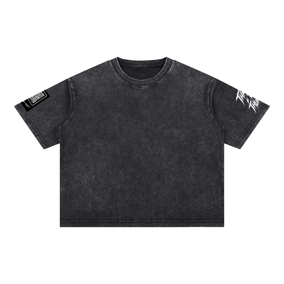Mineral Wash Boxy Cotton T-Shirt - The last Laugh Society