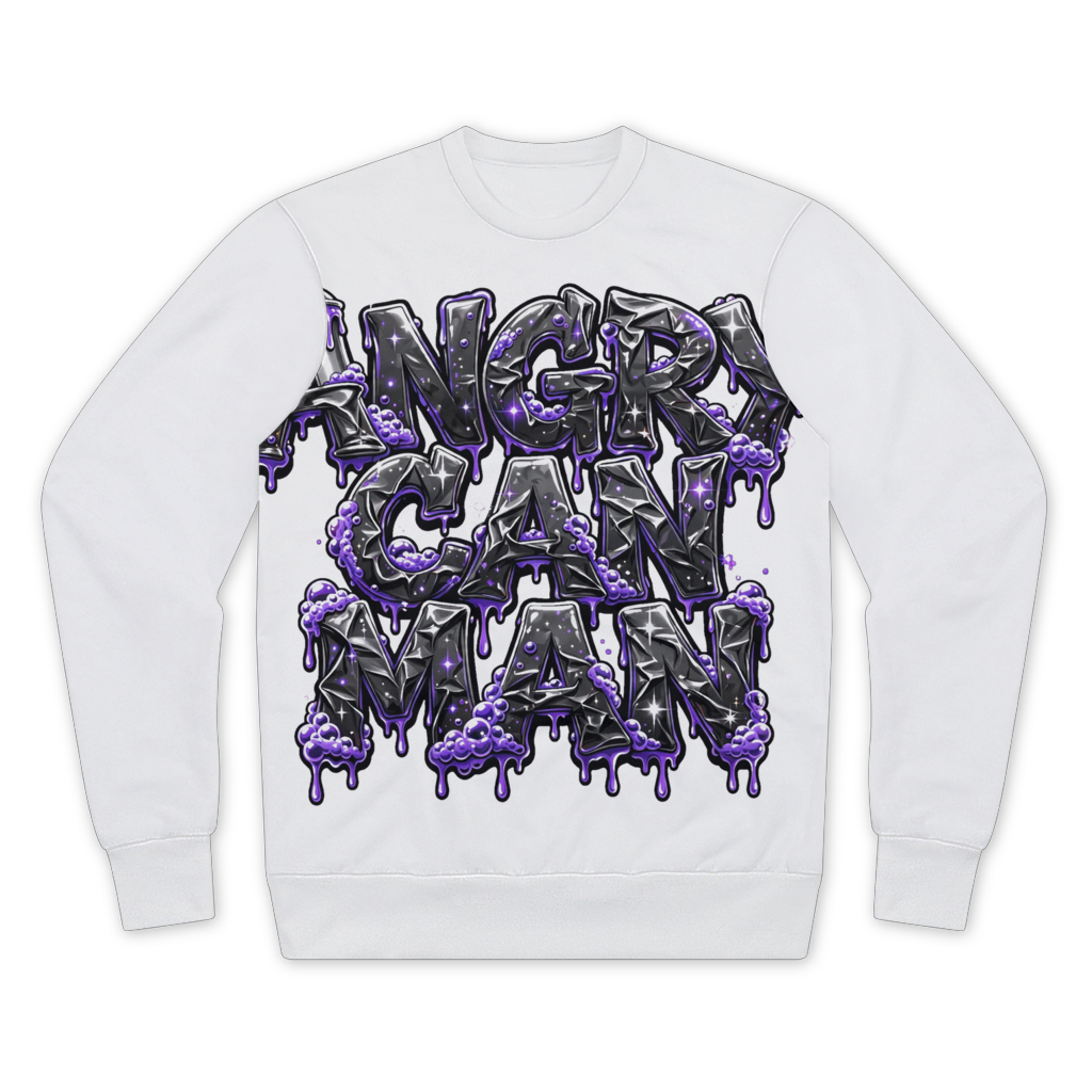 ANGRY CAN MAN 3.0 Performance Cut and Sew Sublimation Unisex Sweatshirt