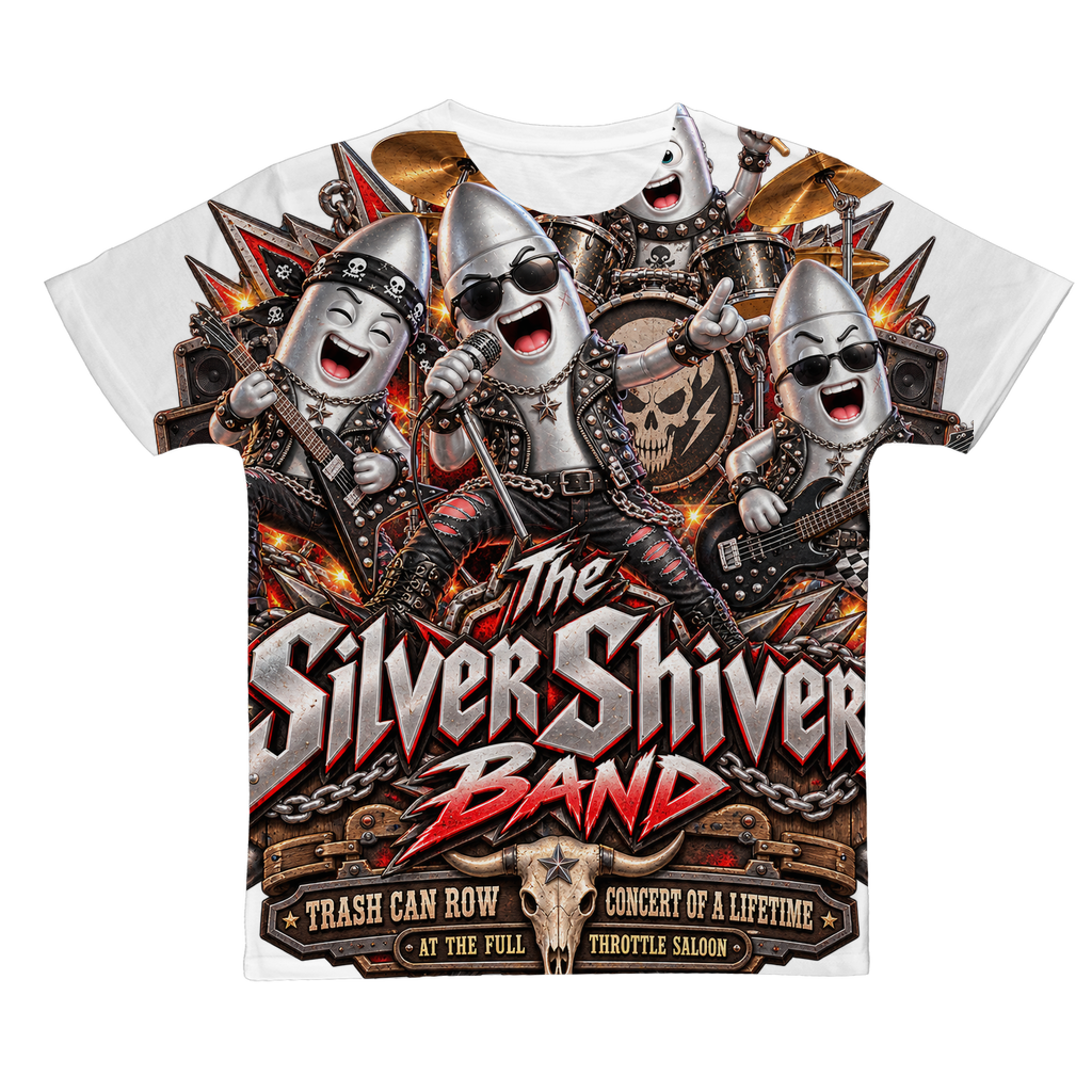 The Silver Shivers Band Classic Sublimation Adult T-Shirt