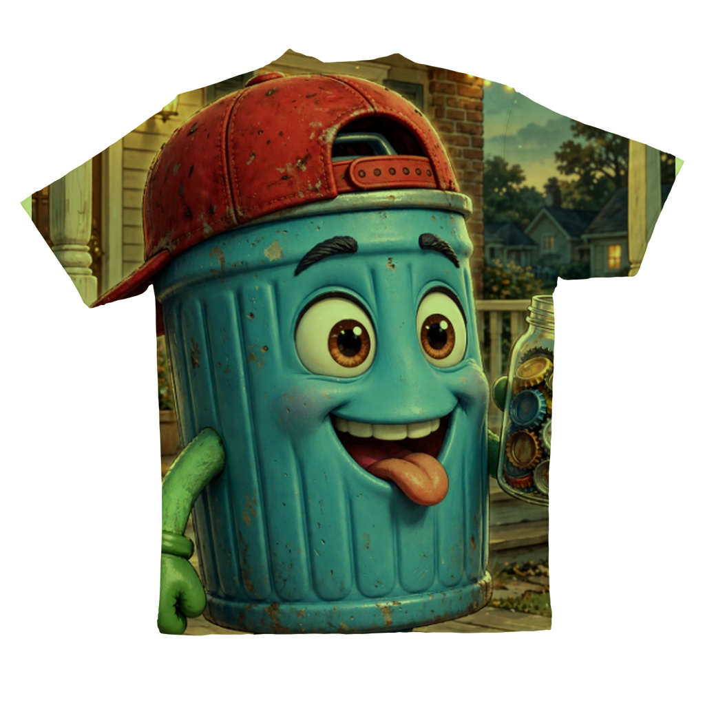 Trash Can Row – Sublimation Performance Adult T-Shirt