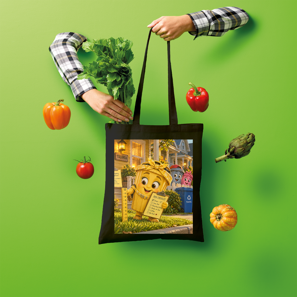 Trash Can Row Shopper Tote Bag
