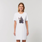 angry can man Organic T-Shirt Dress