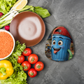 Trash Can Row Sublimation Glass Cutting Board