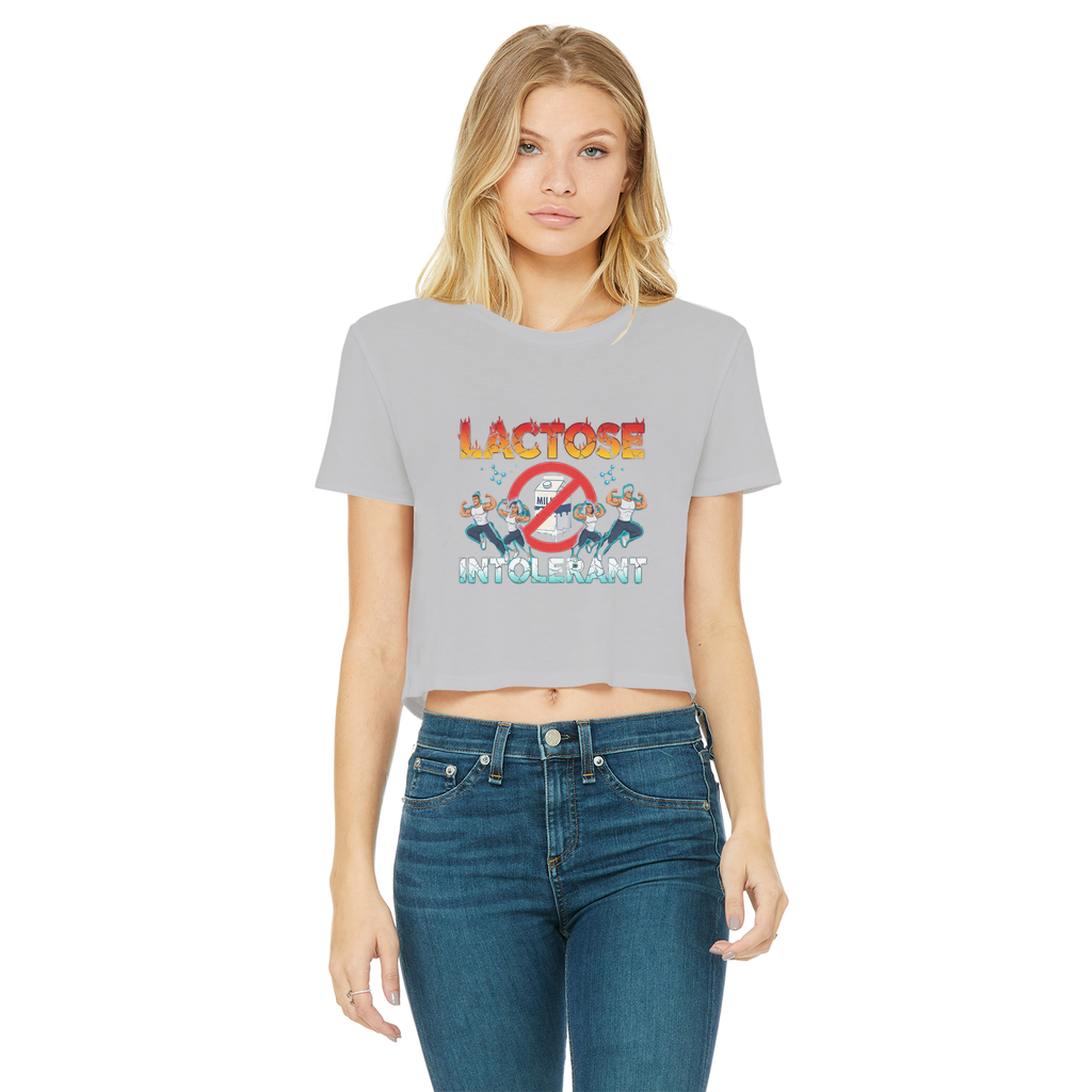 AOB Classic Women's Cropped Raw Edge T-Shirt