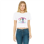 AOP Classic Women's Cropped Raw Edge T-Shirt