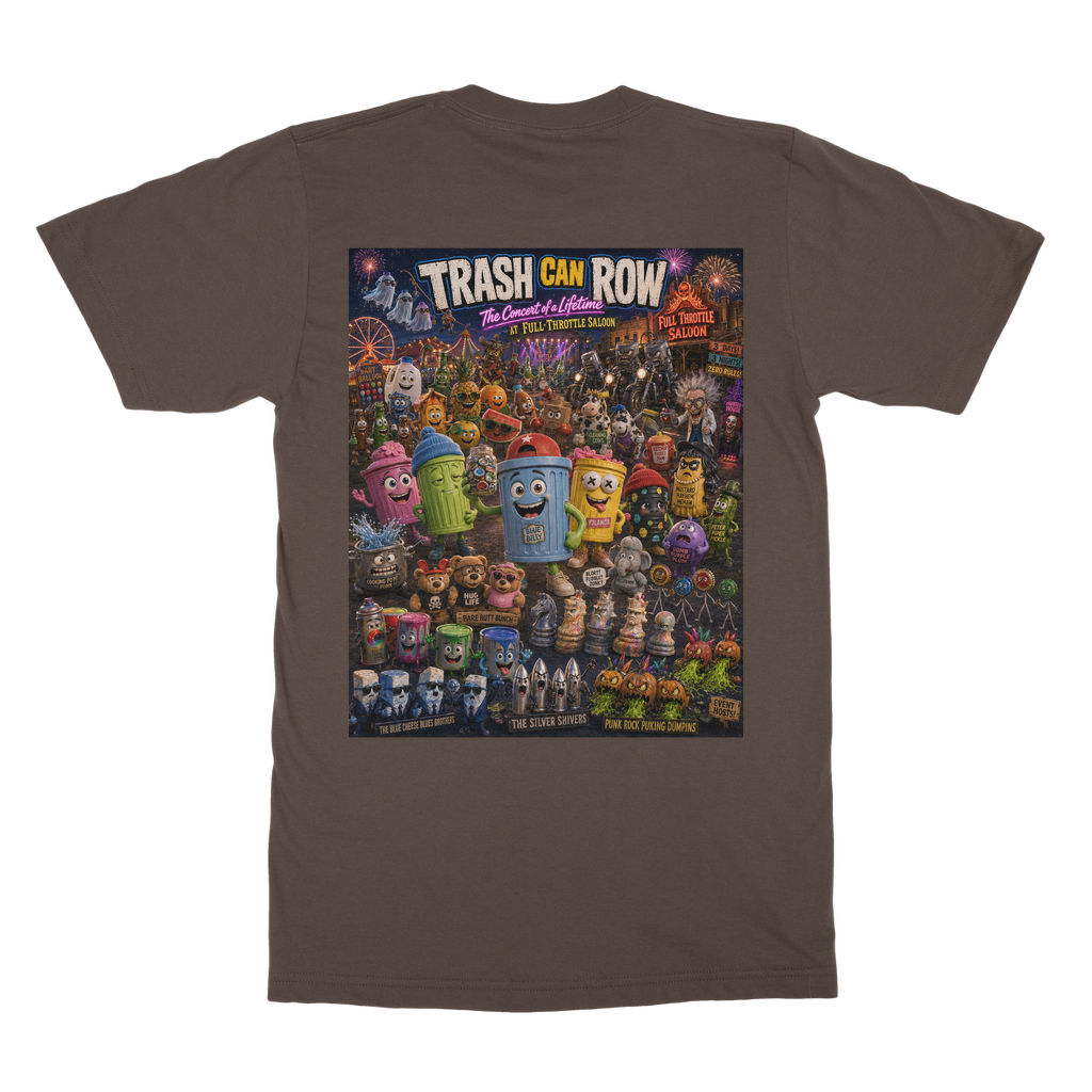 Trash Can Row: Concert for a Lifetime – Classic Heavy Cotton Adult T-Shirt