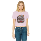 The Silver Shivers Band Classic Women's Cropped Raw Edge T-Shirt