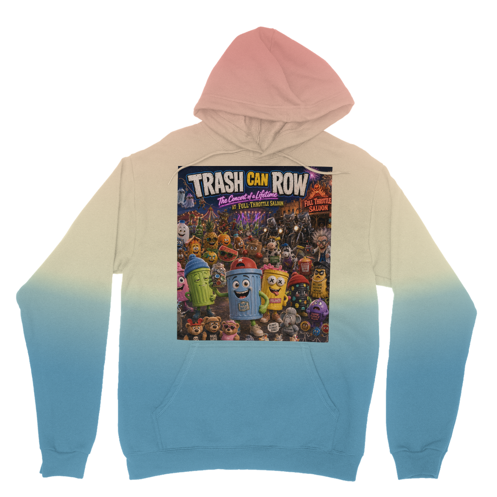 Trash Can Row CONCERT FOR A LIFETIME Tie Dye Hoodie