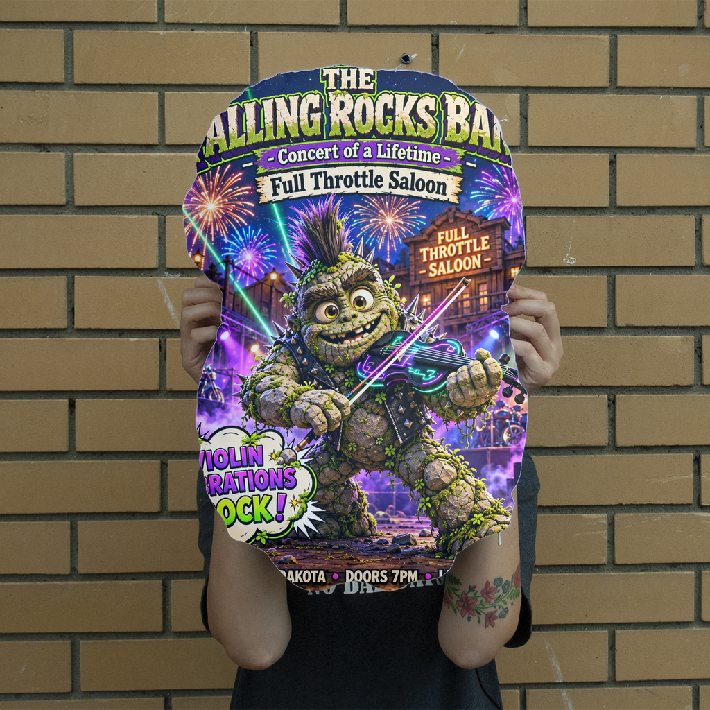 Falling Rocks COllection Giant Face Cushion