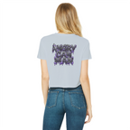 ANGRY CAN MAN 3.0 Classic Women's Cropped Raw Edge T-Shirt