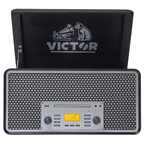 Victor Monument 8-in-1 Wood Music Center Graphite - Refurbished