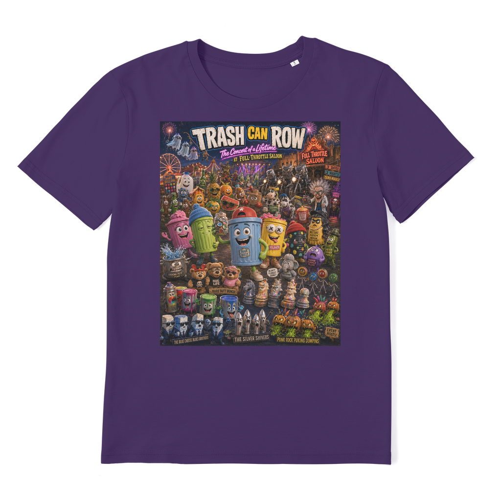 Trash Can Row CONCERT FOR A LIFETIME Premium Organic Adult T-Shirt