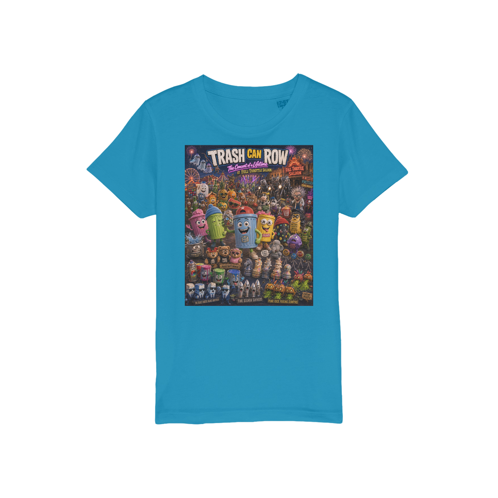 Trash Can Row CONCERT FOR A LIFETIME Organic Jersey Kids T-Shirt