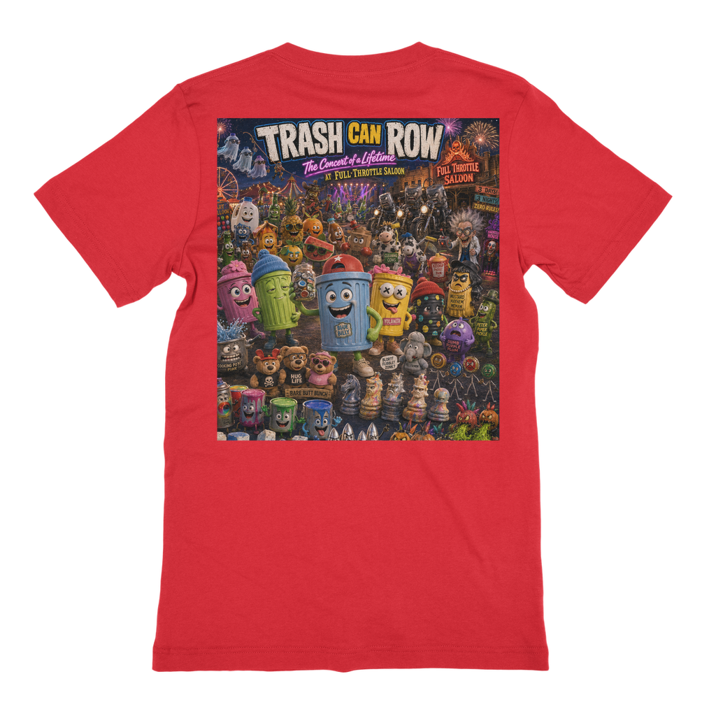 Trash Can Row: Concert for a Lifetime – Premium Jersey Adult T-Shirt