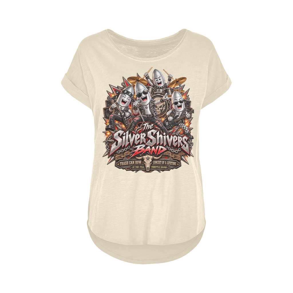 The Silver Shivers Band Women's Long Slub T-Shirt XS-5XL
