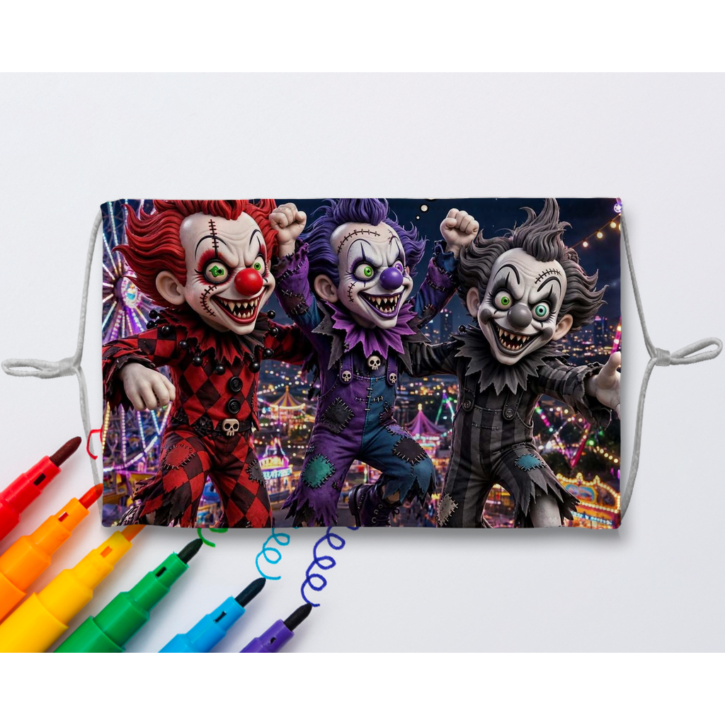 The Last Laugh Society Sublimation Colouring Face Mask