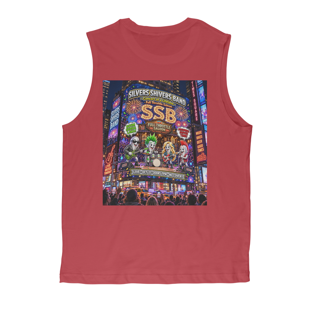 The Silver Shivers Band Classic Adult Muscle Top