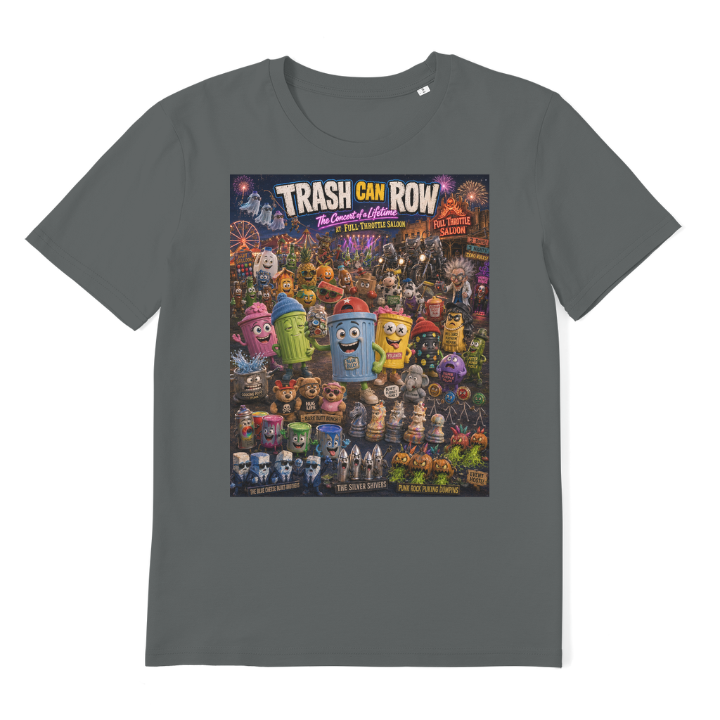 Trash Can Row CONCERT FOR A LIFETIME Premium Organic Adult T-Shirt