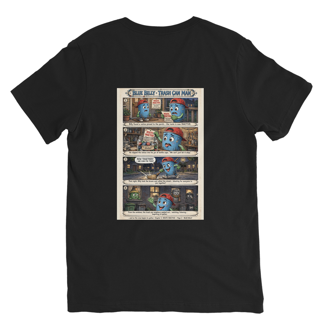 Trash Can Row – Premium V-Neck T-Shirt