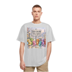 Trash Can Row Heavy Oversized T-Shirt