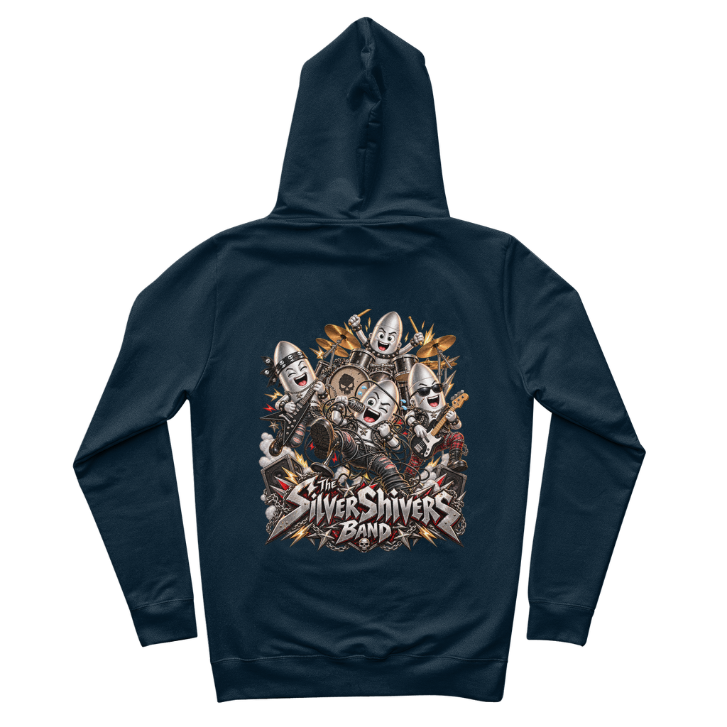 The Silver Shivers Band 100% Organic Cotton Hoodie
