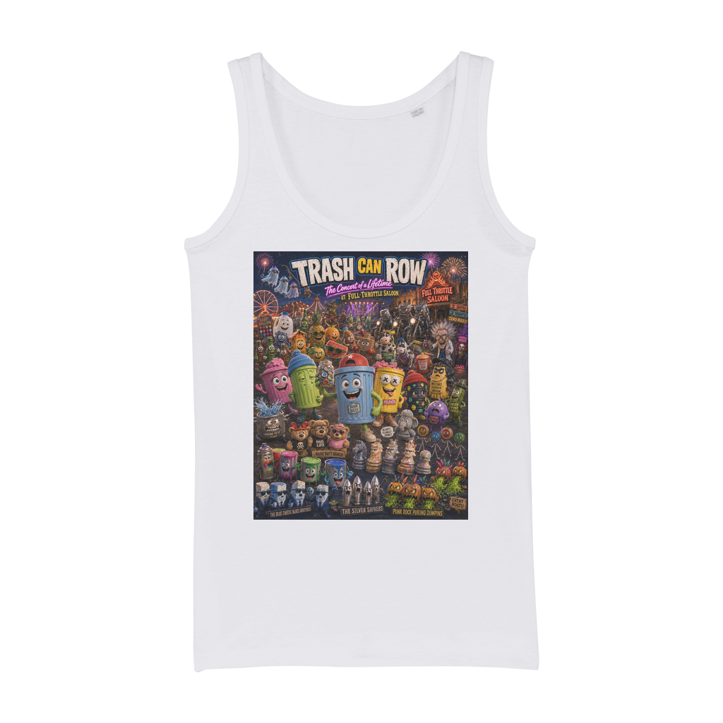 Trash Can Row CONCERT FOR A LIFETIME Organic Jersey Women's Tank Top