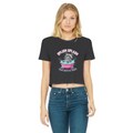 AOC Classic Women's Cropped Raw Edge T-Shirt