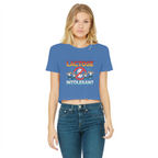 AOB Classic Women's Cropped Raw Edge T-Shirt