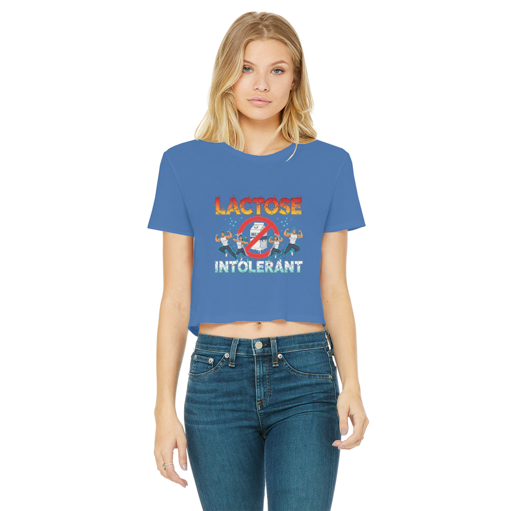AOB Classic Women's Cropped Raw Edge T-Shirt