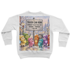 Trash Can Row Classic Kids Sweatshirt